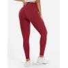 imageYEOREO Workout Leggings for Women Hidden Scrunch Tummy Control Leggings Agathia High Waisted Gym Yoga PantsAnkela Red