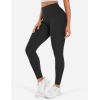 imageYEOREO Workout Leggings for Women Hidden Scrunch Tummy Control Leggings Agathia High Waisted Gym Yoga PantsBlack