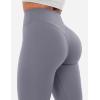 imageYEOREO Workout Leggings for Women Hidden Scrunch Tummy Control Leggings Agathia High Waisted Gym Yoga PantsBlue Gray