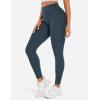 imageYEOREO Workout Leggings for Women Hidden Scrunch Tummy Control Leggings Agathia High Waisted Gym Yoga PantsBlue Green