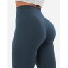 imageYEOREO Workout Leggings for Women Hidden Scrunch Tummy Control Leggings Agathia High Waisted Gym Yoga PantsBlue Green