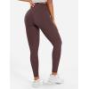 imageYEOREO Workout Leggings for Women Hidden Scrunch Tummy Control Leggings Agathia High Waisted Gym Yoga PantsBrown
