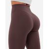 imageYEOREO Workout Leggings for Women Hidden Scrunch Tummy Control Leggings Agathia High Waisted Gym Yoga PantsBrown