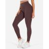 imageYEOREO Workout Leggings for Women Hidden Scrunch Tummy Control Leggings Agathia High Waisted Gym Yoga PantsBrown