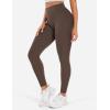 imageYEOREO Workout Leggings for Women Hidden Scrunch Tummy Control Leggings Agathia High Waisted Gym Yoga PantsCoffee