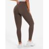 imageYEOREO Workout Leggings for Women Hidden Scrunch Tummy Control Leggings Agathia High Waisted Gym Yoga PantsCoffee