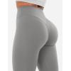 imageYEOREO Workout Leggings for Women Hidden Scrunch Tummy Control Leggings Agathia High Waisted Gym Yoga PantsLight Grey