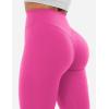imageYEOREO Workout Leggings for Women Hidden Scrunch Tummy Control Leggings Agathia High Waisted Gym Yoga PantsRose Red