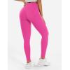 imageYEOREO Workout Leggings for Women Hidden Scrunch Tummy Control Leggings Agathia High Waisted Gym Yoga PantsRose Red