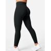 imageYEOREO Workout Leggings for Women Tummy Control Butt Lifting Leggings High Waisted Cross Waist Gym Yoga Compression PantsBlack