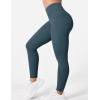 imageYEOREO Workout Leggings for Women Tummy Control Butt Lifting Leggings High Waisted Cross Waist Gym Yoga Compression PantsBlue