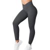 imageYEOREO Workout Leggings for Women Tummy Control Butt Lifting Leggings High Waisted Cross Waist Gym Yoga Compression PantsDark Grey