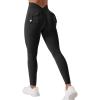 imageYEOREO Leggings with Pockets for Women V Back Scrunch Workout Leggings Tummy Control Butt Lifting Gym Yoga Leggings