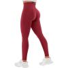 imageYEOREO Workout Leggings for Women Hidden Scrunch Tummy Control Leggings Agathia High Waisted Gym Yoga PantsAnkela Red