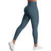 imageYEOREO Workout Leggings for Women Tummy Control Butt Lifting Leggings High Waisted Cross Waist Gym Yoga Compression PantsBlue