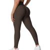 imageYEOREO Grace Workout Leggings for Women Butt Lifting Tummy Control High Waist Gym Yoga Compression PantsCoffee