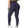 imageYEOREO Grace Workout Leggings for Women Butt Lifting Tummy Control High Waist Gym Yoga Compression PantsDark Blue