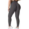imageYEOREO Grace Workout Leggings for Women Butt Lifting Tummy Control High Waist Gym Yoga Compression PantsDark Grey