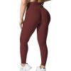 imageYEOREO Grace Workout Leggings for Women Butt Lifting Tummy Control High Waist Gym Yoga Compression PantsDeep Burgundy