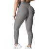 imageYEOREO Grace Workout Leggings for Women Butt Lifting Tummy Control High Waist Gym Yoga Compression PantsGrey