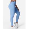 imageYEOREO Grace Workout Leggings for Women Butt Lifting Tummy Control High Waist Gym Yoga Compression PantsLight Blue