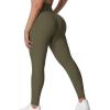 imageYEOREO Grace Workout Leggings for Women Butt Lifting Tummy Control High Waist Gym Yoga Compression PantsOlive Green