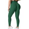 imageYEOREO Grace Workout Leggings for Women Butt Lifting Tummy Control High Waist Gym Yoga Compression PantsStorm Green