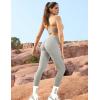 imageYEOREO Grace Workout Leggings for Women Butt Lifting Tummy Control High Waist Gym Yoga Compression PantsWhite Grey