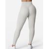 imageYEOREO Grace Workout Leggings for Women Butt Lifting Tummy Control High Waist Gym Yoga Compression PantsWhite Grey
