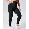 imageYEOREO Women Seamless Workout Leggings Gym High Waist Yoga PantsBlack