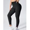 imageYEOREO Women Seamless Workout Leggings Gym High Waist Yoga PantsBlack