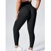 imageYEOREO Women Seamless Workout Leggings Gym High Waist Yoga PantsBlack