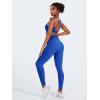 imageYEOREO Women Seamless Workout Leggings Gym High Waist Yoga PantsBlue