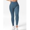 imageYEOREO Women Seamless Workout Leggings Gym High Waist Yoga PantsBlue