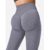 imageYEOREO Women Seamless Workout Leggings Gym High Waist Yoga PantsGrey