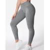 imageYEOREO Women Seamless Workout Leggings Gym High Waist Yoga PantsGrey02