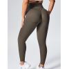 imageYEOREO Women Seamless Workout Leggings Gym High Waist Yoga PantsOlive
