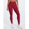 imageYEOREO Women Seamless Workout Leggings Gym High Waist Yoga PantsScarlet