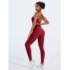 imageYEOREO Women Seamless Workout Leggings Gym High Waist Yoga PantsScarlet