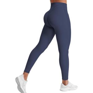 imageYEOREO Grace Workout Leggings for Women Butt Lifting Tummy Control High Waist Gym Yoga Compression PantsDark Blue