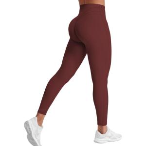 imageYEOREO Grace Workout Leggings for Women Butt Lifting Tummy Control High Waist Gym Yoga Compression PantsDeep Burgundy
