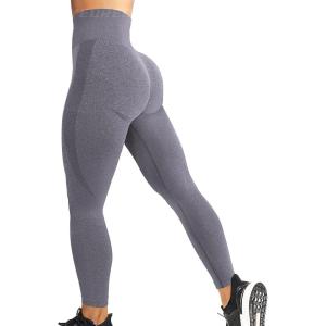 imageYEOREO Women Seamless Workout Leggings Gym High Waist Yoga PantsGrey