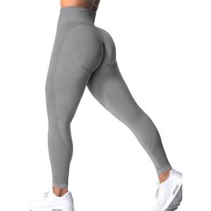 imageYEOREO Women Seamless Workout Leggings Gym High Waist Yoga PantsGrey02