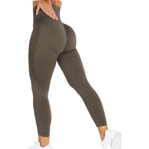 imageYEOREO Women Seamless Workout Leggings Gym High Waist Yoga PantsOlive