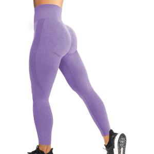 imageYEOREO Women Seamless Workout Leggings Gym High Waist Yoga PantsViolet