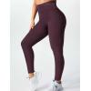 imageYEOREO Amplify Leggings for Women Seamless Scrunch Leggings Butt Lifting Gym High Waisted Athletic LeggingsBlack Cherry Marl