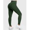 imageYEOREO Amplify Leggings for Women Seamless Scrunch Leggings Butt Lifting Gym High Waisted Athletic LeggingsBlackish Green Marl