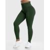 imageYEOREO Amplify Leggings for Women Seamless Scrunch Leggings Butt Lifting Gym High Waisted Athletic LeggingsBlackish Green Marl