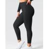 imageYEOREO Amplify Leggings for Women Seamless Scrunch Leggings Butt Lifting Gym High Waisted Athletic LeggingsBlackwith Logo
