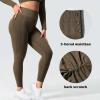 imageYEOREO Amplify Leggings for Women Seamless Scrunch Leggings Butt Lifting Gym High Waisted Athletic LeggingsCoffee